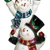 62" Lit Stacking Snowmen Countdown to Christmas