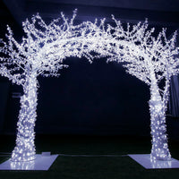 9' Crystal Tree Arch with Stands, CW