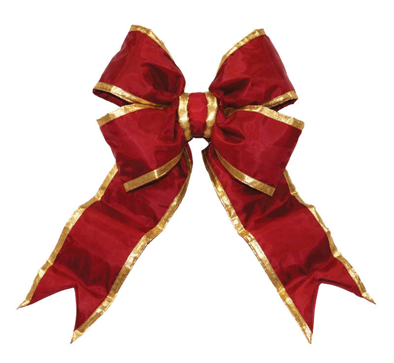 Burgundy Structural Bow with Gold Trim